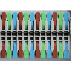 G-Pro 4mm DIN Rail Lever Terminals -  Box of 50 - Blue/Green/Brown